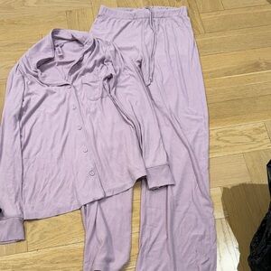 Skims Lavender Pajama Set